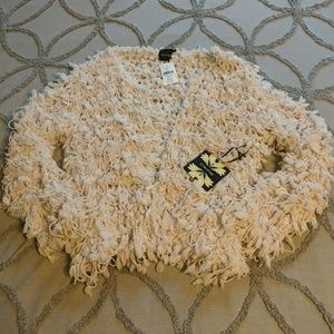 NWT Blush Fringe Jacket